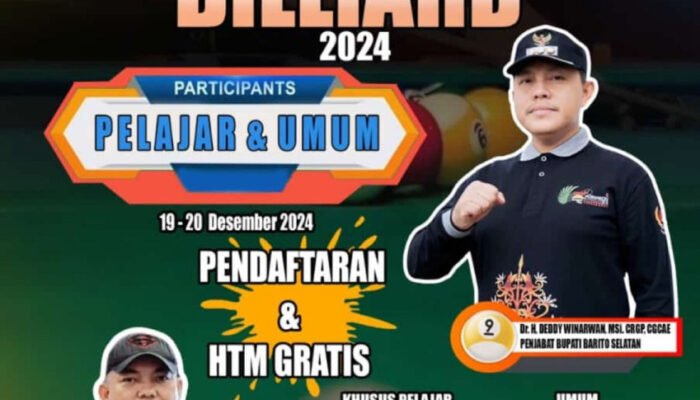Jaring Atlet, POBSI Barito Selatan Gelar Turnamen Billiard