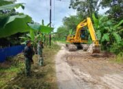 Alat Berat Dikerahkan Pada Sasaran Fisik TMMD Ke-124 Kodim 1012/Buntok