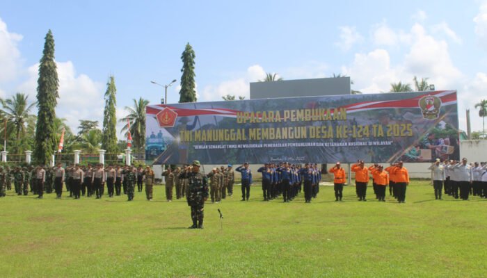 Upacara Pembukaan TMMD Ke-124 Tahun 2025 Kodim 1012/Buntok Resmi Dibuka 