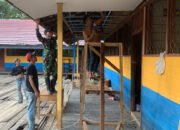 Rehab Sekolah Menjadi Sasaran Satgas TMMD Ke-124 Kodim 1012/Buntok