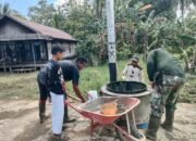 Satgas TMMD Ke-124 Memasuki Tahap Pembuatan Gorong-gorong