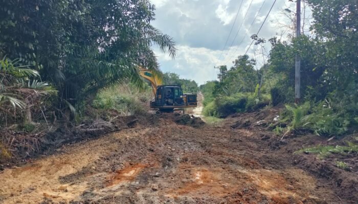 Satgas TMMD Ke-124 Kebut Pembukaan Jalan Baru di Desa Mungkur Baru
