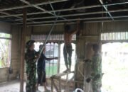 Satgas TMMD dan Warga Terus Gotong Royong Bangun RTLH