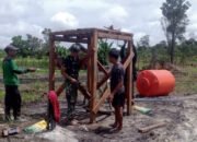 Satgas TMMD Dan Masyarakat, Gotong Royong Membangun Tempat Tandon Air