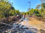 Tantangan Medan , Tak Surutkan Satgas TMMD Reguler Ke-124 Terus Bangun Jalan