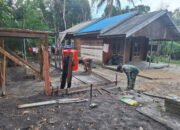 Satgas TMMD Buat Tembok Kran Air Sumur Bor Untuk Penuhi Kebutuhan Air Bersih Warga