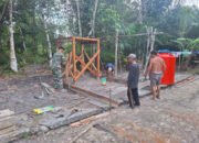 TMMD Kodim 1012/Buntok Bangun Tembok Kran Air untuk Percepat Akses Air Bersih