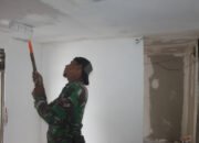 Rumah Pak Junaidi Dicat Ulang, TNI dan Warga Bersama Wujudkan RTLH yang Layak Huni