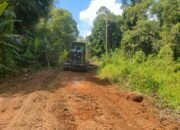 Satgas TMMD Kodim 1012/Buntok Garap Jalan Penghubung Desa Danau Ganting dan Desa Talio