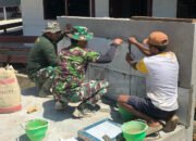 Untuk Kenyamanan Masyarakat Beribadah, Satgas TMMD Buat Tempat Wudhu