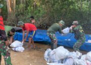 Satgas TMMD dan Warga Desa Talio Tunjukkan Kekompakan dalam Penyaluran Material Jalan