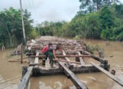 Tidak Pernah Ingat Lelah, Satgas TMMD Terus Kejar Pembangunan Jembatan