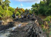 Alat Berat Dikerahkan untuk Pemasangan Cerucuk Jalan di Desa Talio