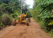 Satgas TMMD ke-124 Kodim 1012/Buntok Laksanakan Pelebaran Jalan Penghubung Desa Talio