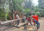 Sumur Bor di Desa Wungkur Baru Capai Tahap Pembuatan Tembok Penyangga Kran Air