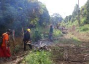 Satgas TMMD ke-124 Potong Cerucuk untuk Perkuat Jalan Desa Talio