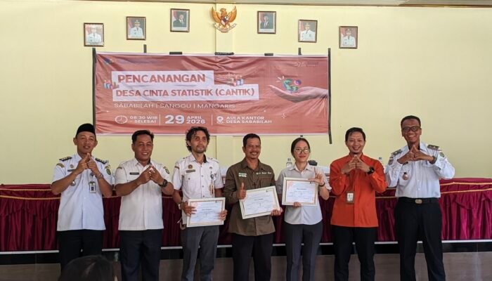BPS Barsel Canangkan 3 Desa Sebagai Desa Cinta Statistik Tahun 2026