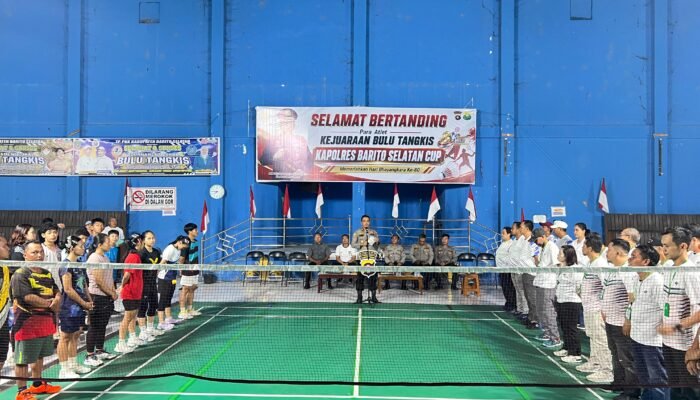 Turnamen Bulutangkis Kapolres Cup 2026 Guna Meriahkan Hari Bhayangkara Digelar