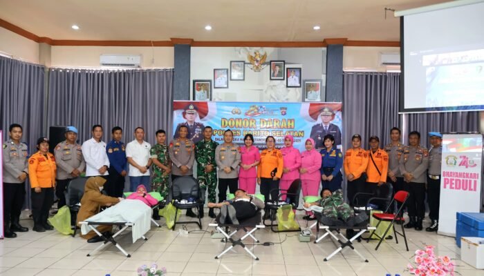 Polres Barsel Gelar Donor Darah Guna Bantu Masyarakat