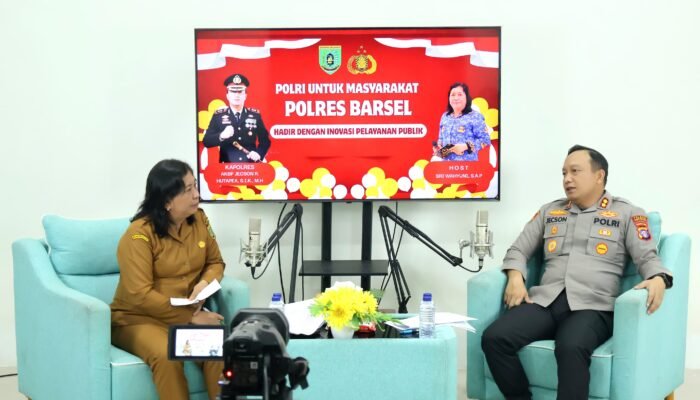 Bahas Program Inovasi, Kapolres Barsel Hadiri Undangan Podcast Diskominfo