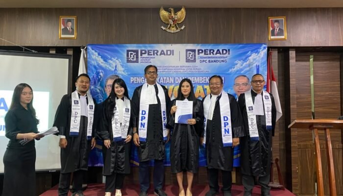 DPN PERADI Bandung Gelar Pengangkatan 25 Advokat Baru